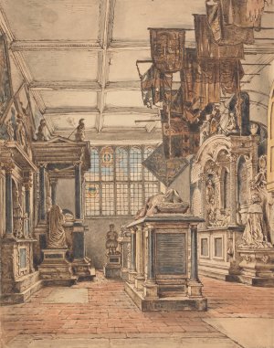 The Essex Chantry, Watford Church by William Henry Hunt Oil Painting