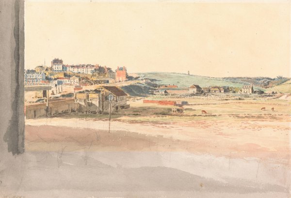 The Flagstaff, Margate by William Henry Hunt - Hand-Painted Oil Painting Reproduction