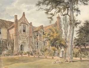 The Lecture House, Watford by William Henry Hunt Oil Painting