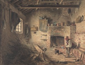 The Woodcutter's Breakfast by William Henry Hunt Oil Painting