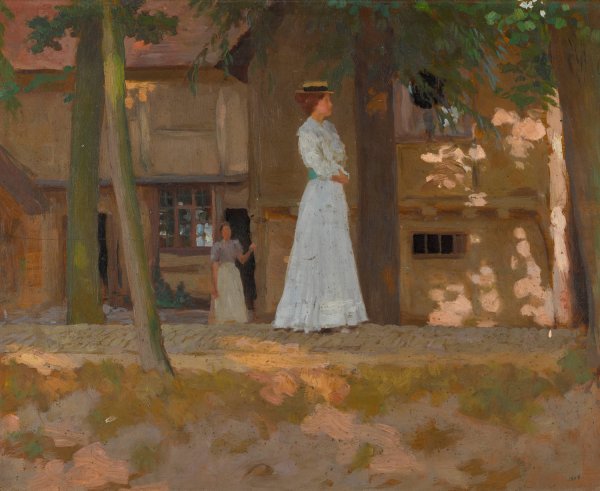 Main Product Photo of The Promenade  Painting by William Henry Margetson