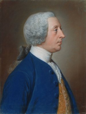 Henry Hoare, 'The Magnificent', of Stourhead by William Hoare Of Bath Oil Painting