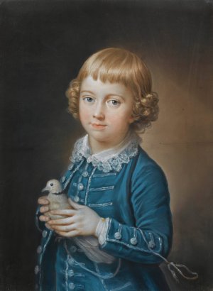 Portrait Of George Brudenell-Bruce, Lord Bruce by William Hoare Of Bath Oil Painting