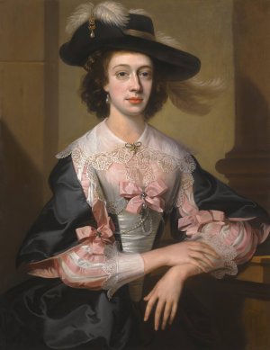 Portrait Of Susan, Mrs Henry Hoare Of Stourhead by William Hoare Of Bath Oil Painting