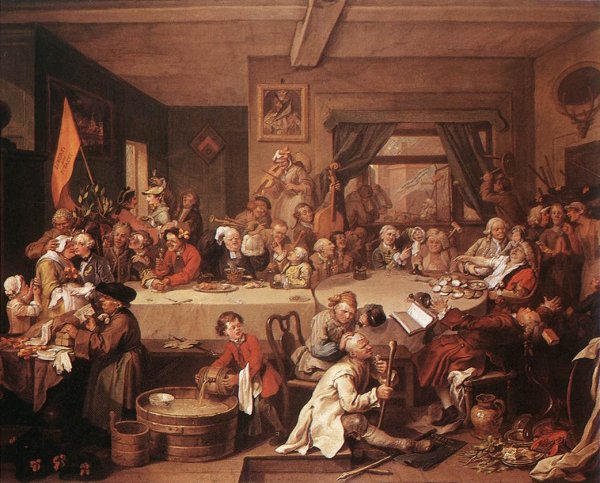 Main Product Photo of An Election Entertainment Painting by William Hogarth