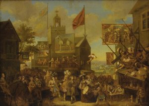 Country Scene Of Low Life In A Village by William Hogarth Oil Painting