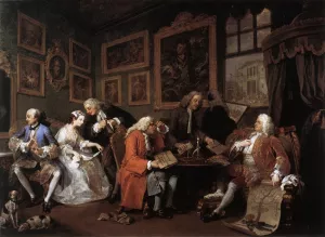 Marriage a la Mode by William Hogarth - Oil Painting Reproduction