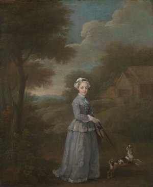 Miss Wood by William Hogarth Oil Painting