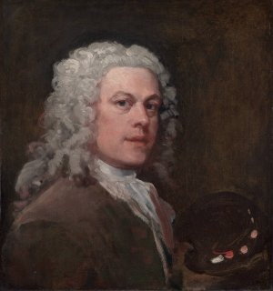 Self-Portrait by William Hogarth Oil Painting