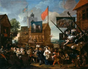 Southwark Fair by William Hogarth Oil Painting