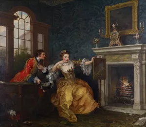 The Lady's Last Stake by William Hogarth Oil Painting
