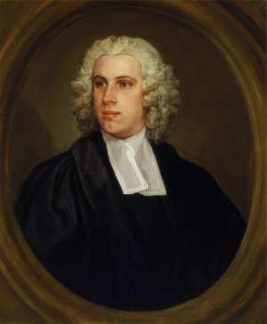 The Reverend Dr. John Lloyd, Curate of St. Mildred's Church, Broad Street by William Hogarth Oil Painting
