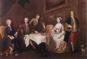 The Strode Family painting by William Hogarth