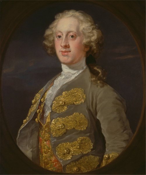 William Cavendish, Marquess of Hartington, Later 4th Duke of Devonshire  by William Hogarth - Hand-Painted Oil Painting Reproduction