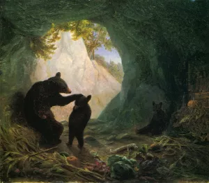 Bear and Cubs painting by William Holbrook Beard