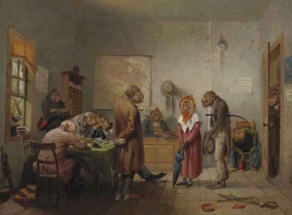 Divorce by William Holbrook Beard - Hand-Painted Oil Painting Reproduction