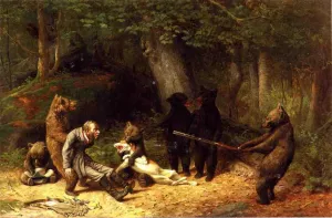 Making Game of the Hunter by William Holbrook Beard - Oil Painting Reproduction