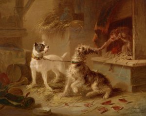Mischievous Monk by William Holbrook Beard Oil Painting