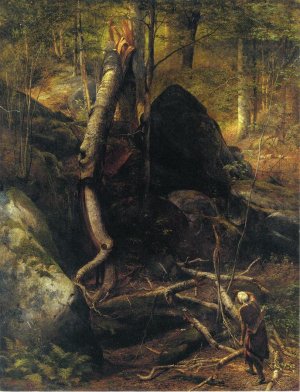 The Fallen Landmark by William Holbrook Beard Oil Painting