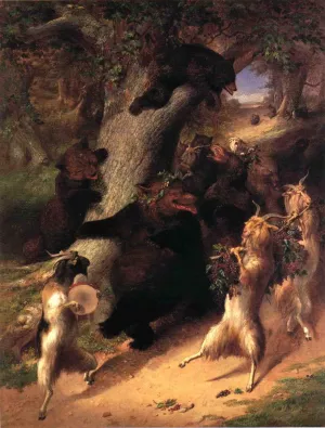 The March of Selenus painting by William Holbrook Beard
