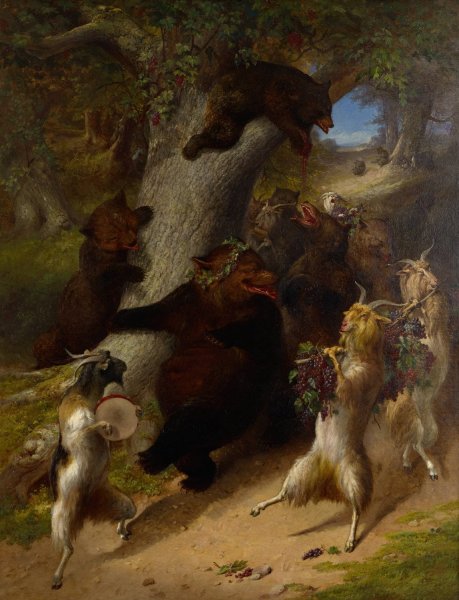 Main Product Photo of The March of Silenus  Painting by William Holbrook Beard