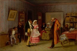 The Runaway Match by William Holbrook Beard Oil Painting