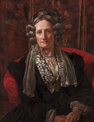 Mrs. George Waugh by William Holman Hunt Oil Painting