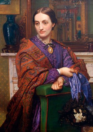 Portrait of Fanny Holman Hunt by William Holman Hunt Oil Painting