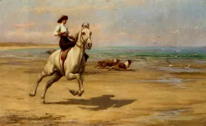 Joie de Vivre by William Hounsom Byles - Oil Painting Reproduction
