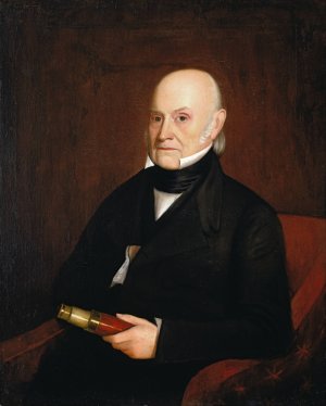 John Quincy Adams by William Hudson, Jr. Oil Painting