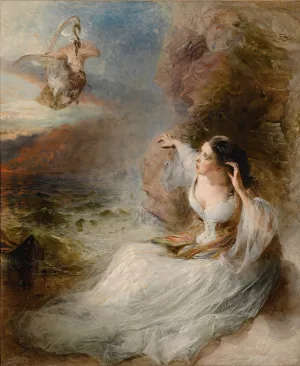 The Poet's Vision, Canto I, Laon And Cythna by William Huggins Oil Painting