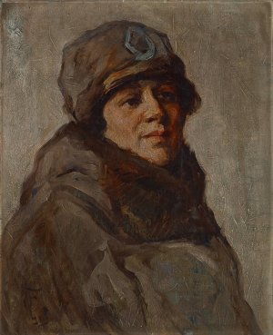 Myra Reynolds Richards by William J. Forsyth Oil Painting
