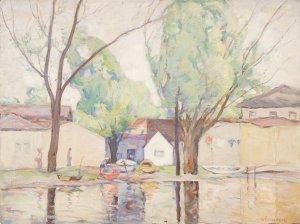Waterside by William J. Forsyth Oil Painting