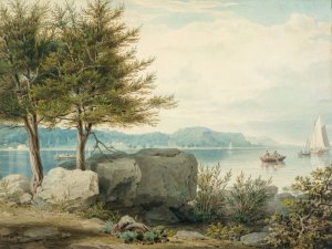 Weehawken from Turtle Grove by William James Bennett Oil Painting