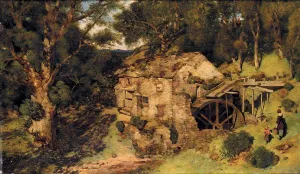 An Old Mill Near Haweswater by William James Blacklock Oil Painting