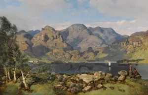Derwentwater Looking Towards Borrowdale by William James Blacklock Oil Painting