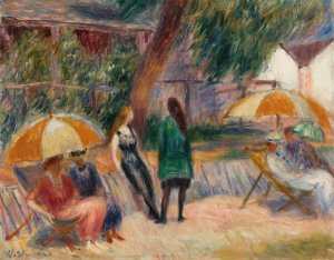 Beach with Figures, Bellport by William James Glackens Oil Painting