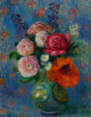 Bouquet with Poppy by William James Glackens Oil Painting