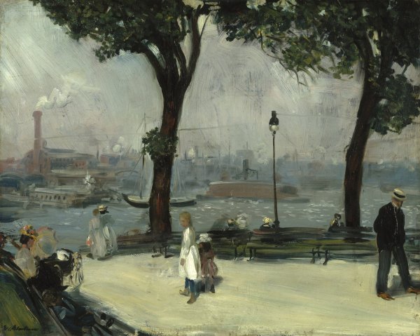 Main Product Photo of East River Park Painting by William James Glackens
