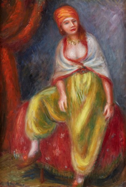 Girl in an Oriental Costume by William James Glackens - Hand-Painted Oil Painting Reproduction