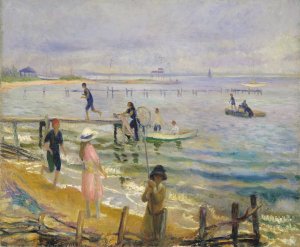 Jetties at Bellport by William James Glackens Oil Painting