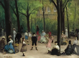 Luxembourg Gardens by William James Glackens Oil Painting