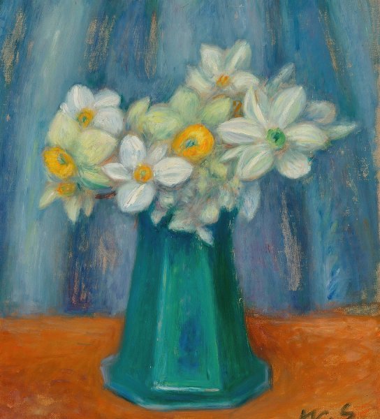 Paper Narcissus by William James Glackens - Hand-Painted Oil Painting Reproduction