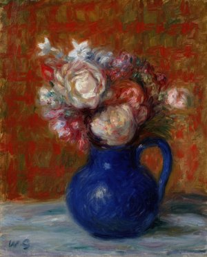 Still life 'French Bouquet' by William James Glackens Oil Painting