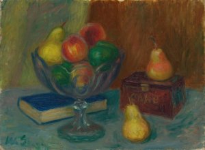 Still Life With Japan Box by William James Glackens Oil Painting