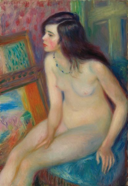Temple Gold Medal Nude  by William James Glackens - Hand-Painted Oil Painting Reproduction