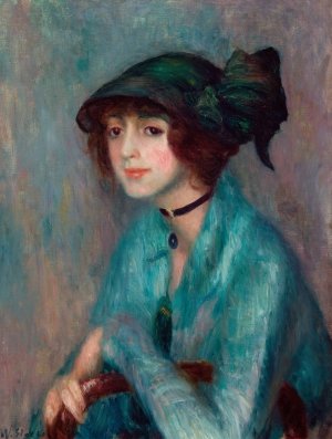 The Brunette by William James Glackens Oil Painting
