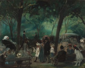 The Drive, Central Park by William James Glackens Oil Painting