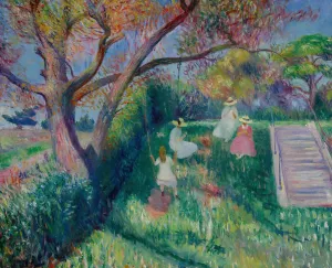 The Swing Oil painting by William James Glackens