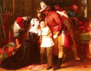 Eugene Beauharnais Refusing To Give Up His Father's Sword by William James Grant Oil Painting